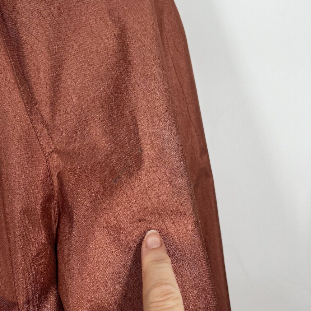 Laura Winston Rose Gold 3/4 Sleeve Single Breasted Trench Coat Classy 9/10 VTG - Picture 15 of 16